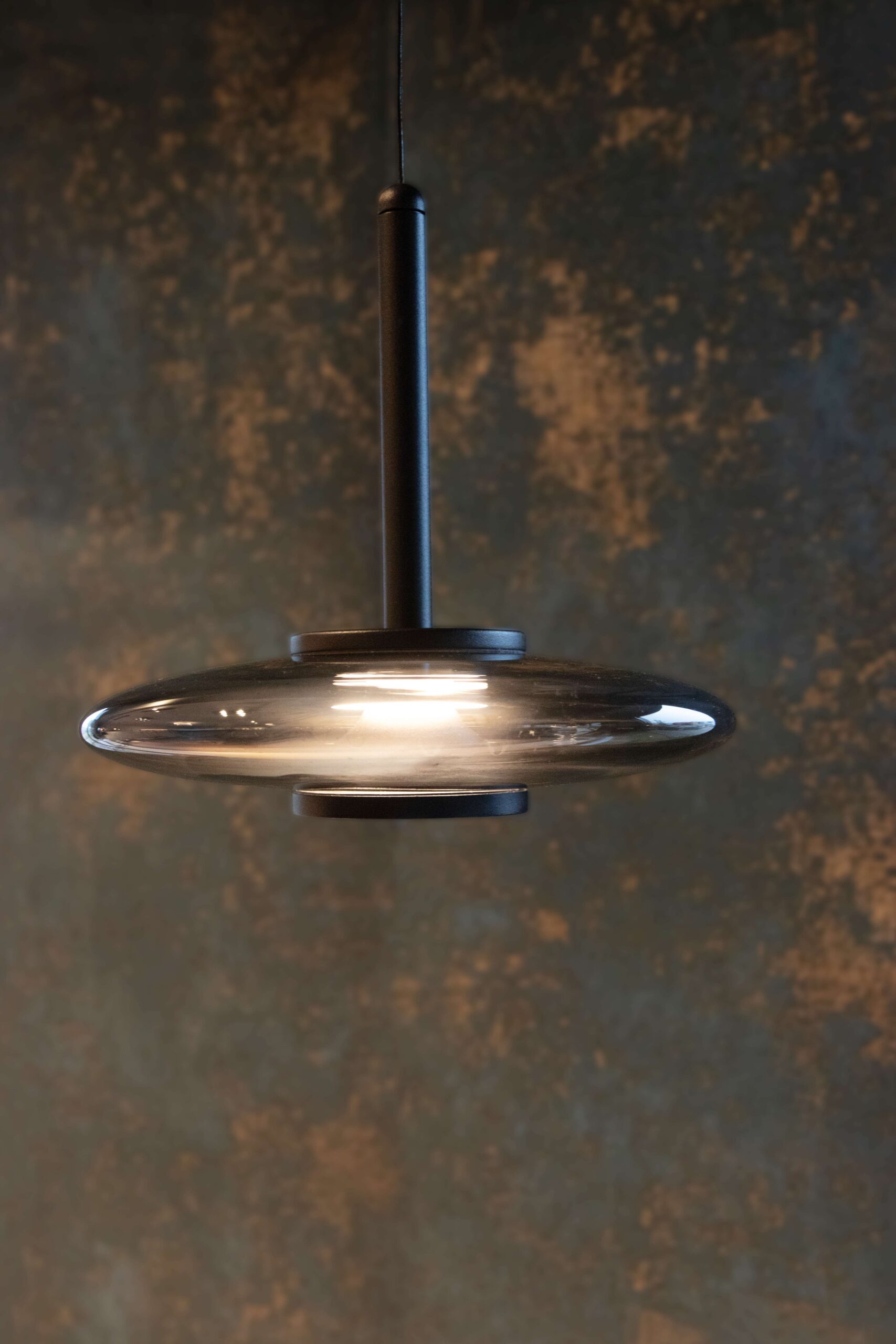 Hanglamp 1l zwart + smoke glas IP20 dimbaar LED 11W 2700K - Afbeelding 4