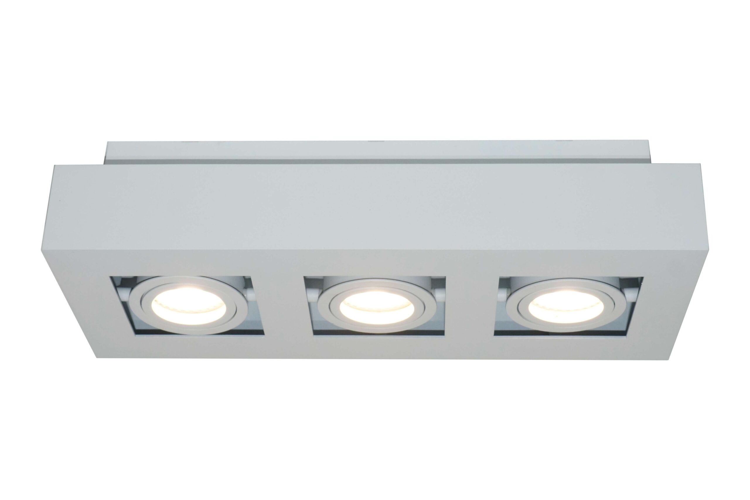 Plafondlamp 3l wit "Bosco" 36x14xH8,5cm excl. GU10 35W max - Afbeelding 2