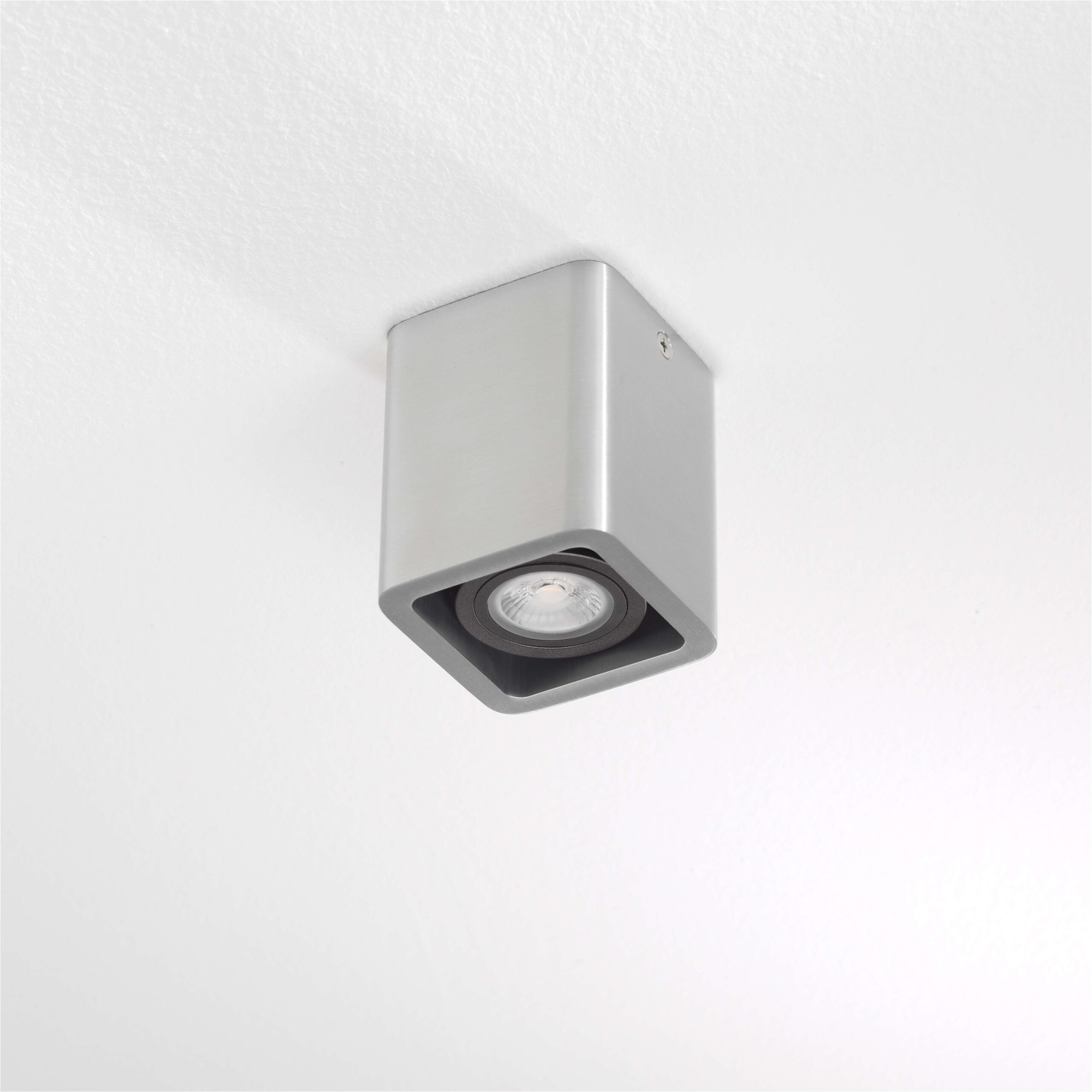 Plafondlamp 1l alu "Bronx" opbouwspot 7x7x8,5cm excl GU10 35W max - Afbeelding 4