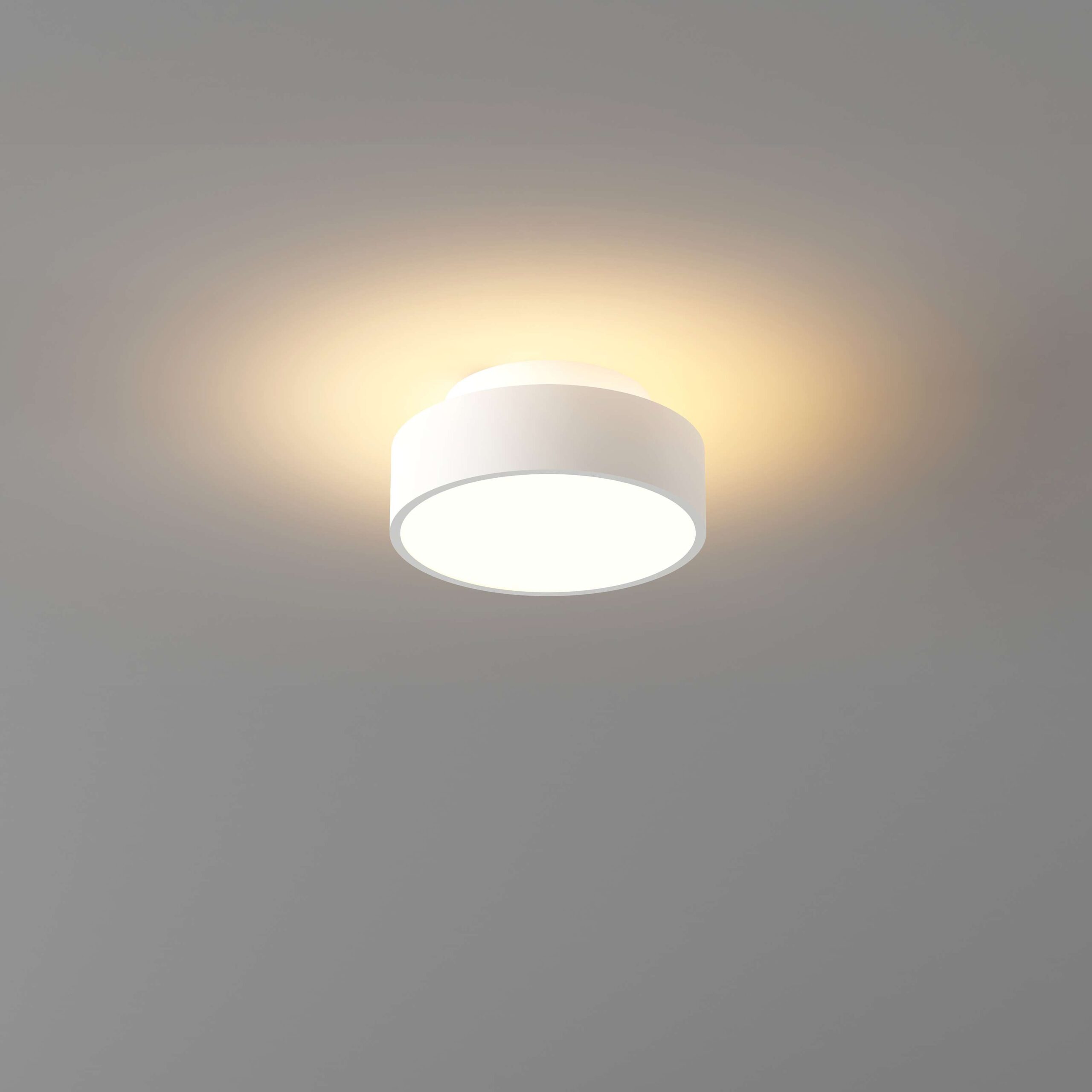 Plafondlamp wit "Chicago" ?15cm 6,8h LED 9,8W 2700K 1260lm dim - Afbeelding 3