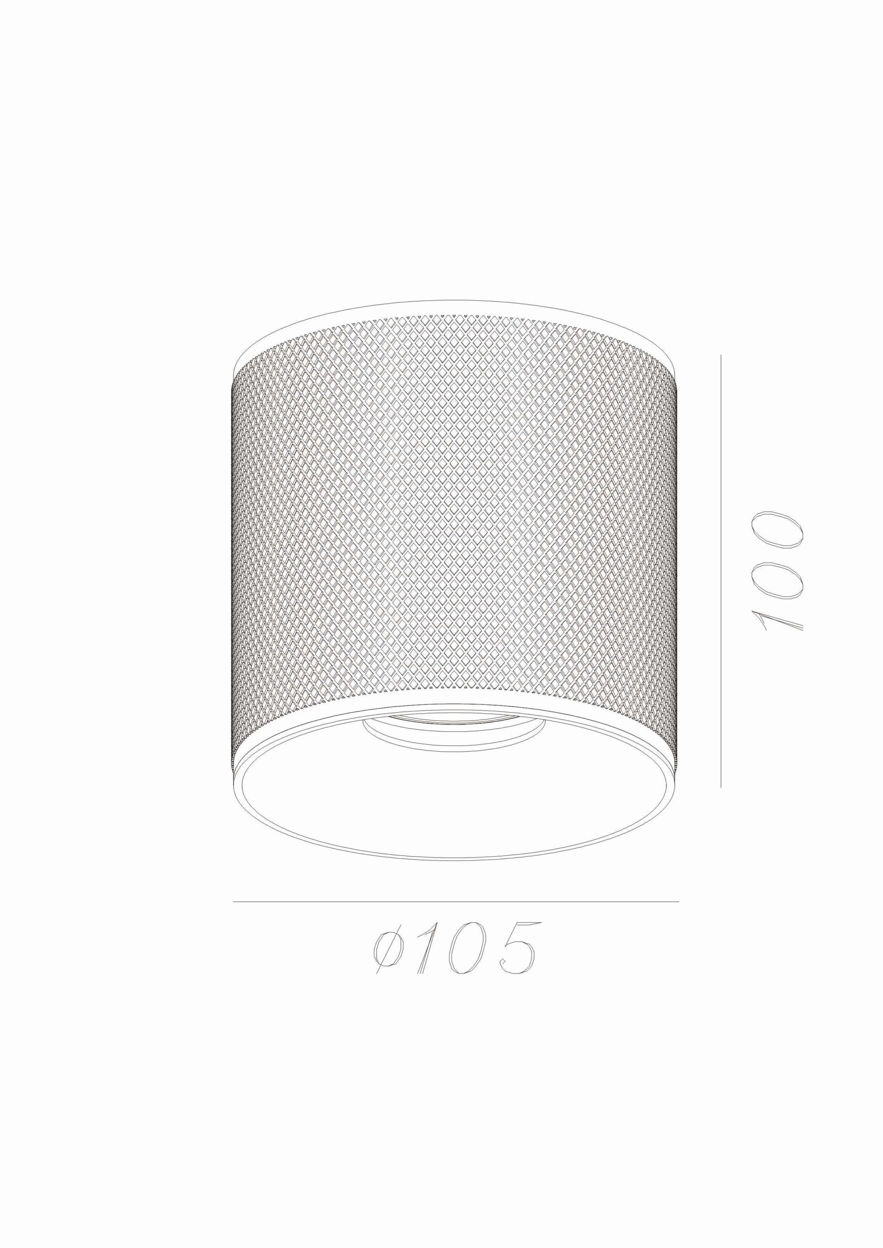 Plafondlamp 1l zwart "Costa" ?10,5xH10cm excl GU10 35W max - Afbeelding 3