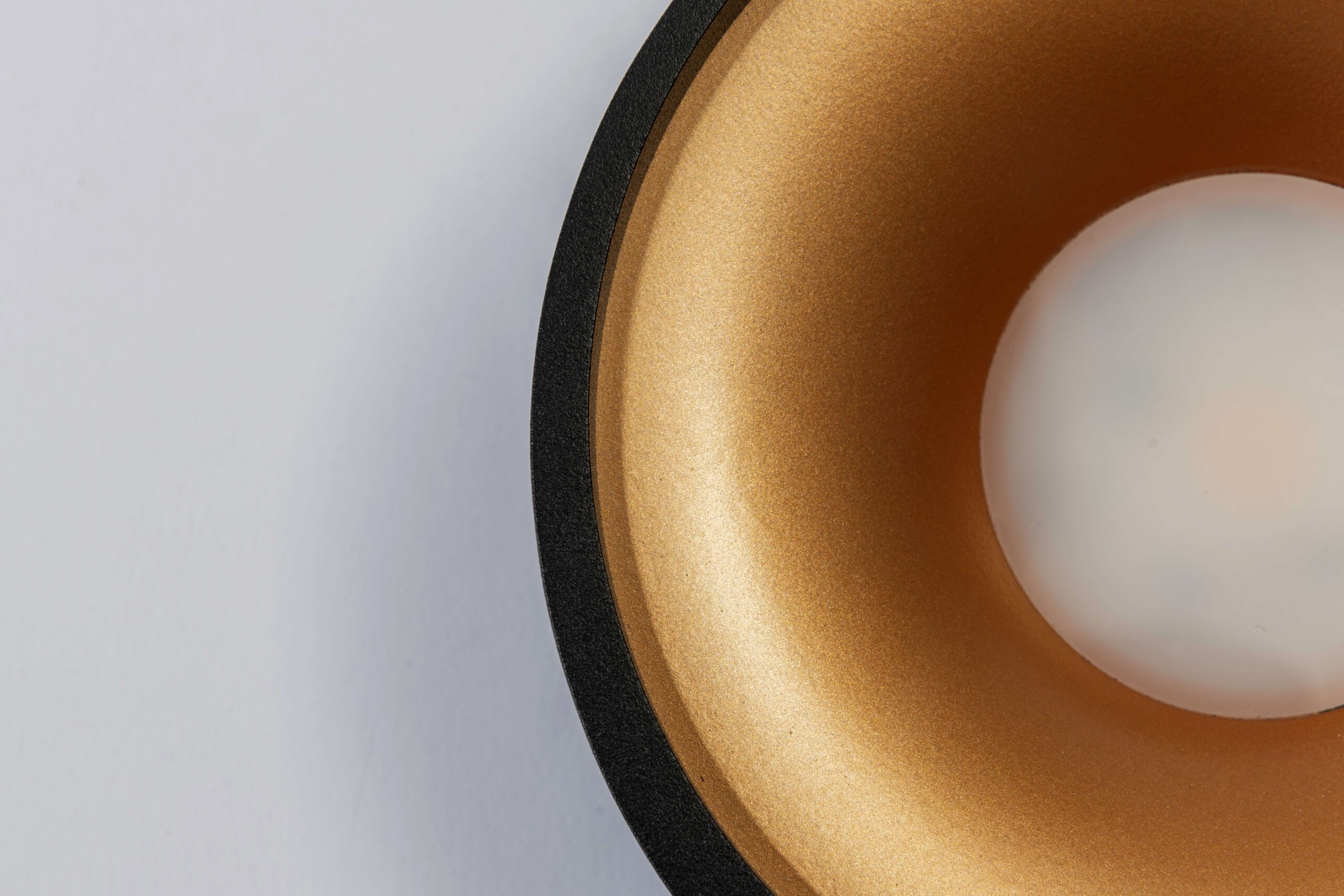 Plafondlamp 1l zwart/koper "Orlando" ?14cm 5h LED 10W 2700K 900lm dim - Afbeelding 5