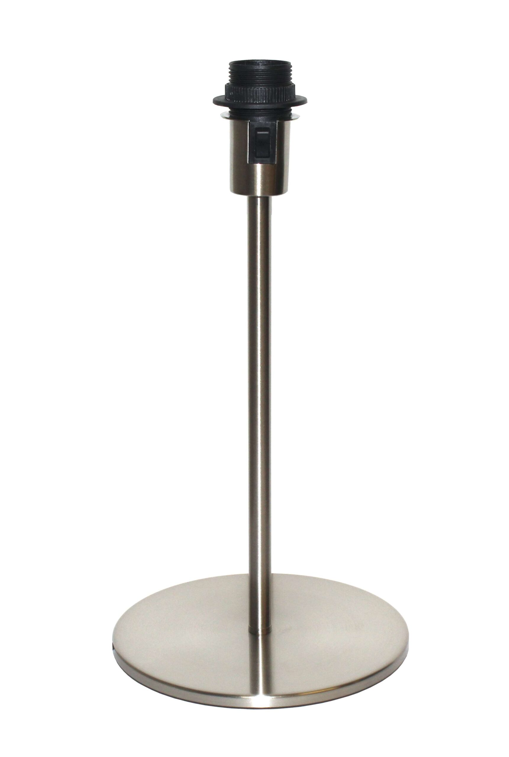 Tafellamp 1l staal "Vigoro" 38,5h z.kap fittingschak E27