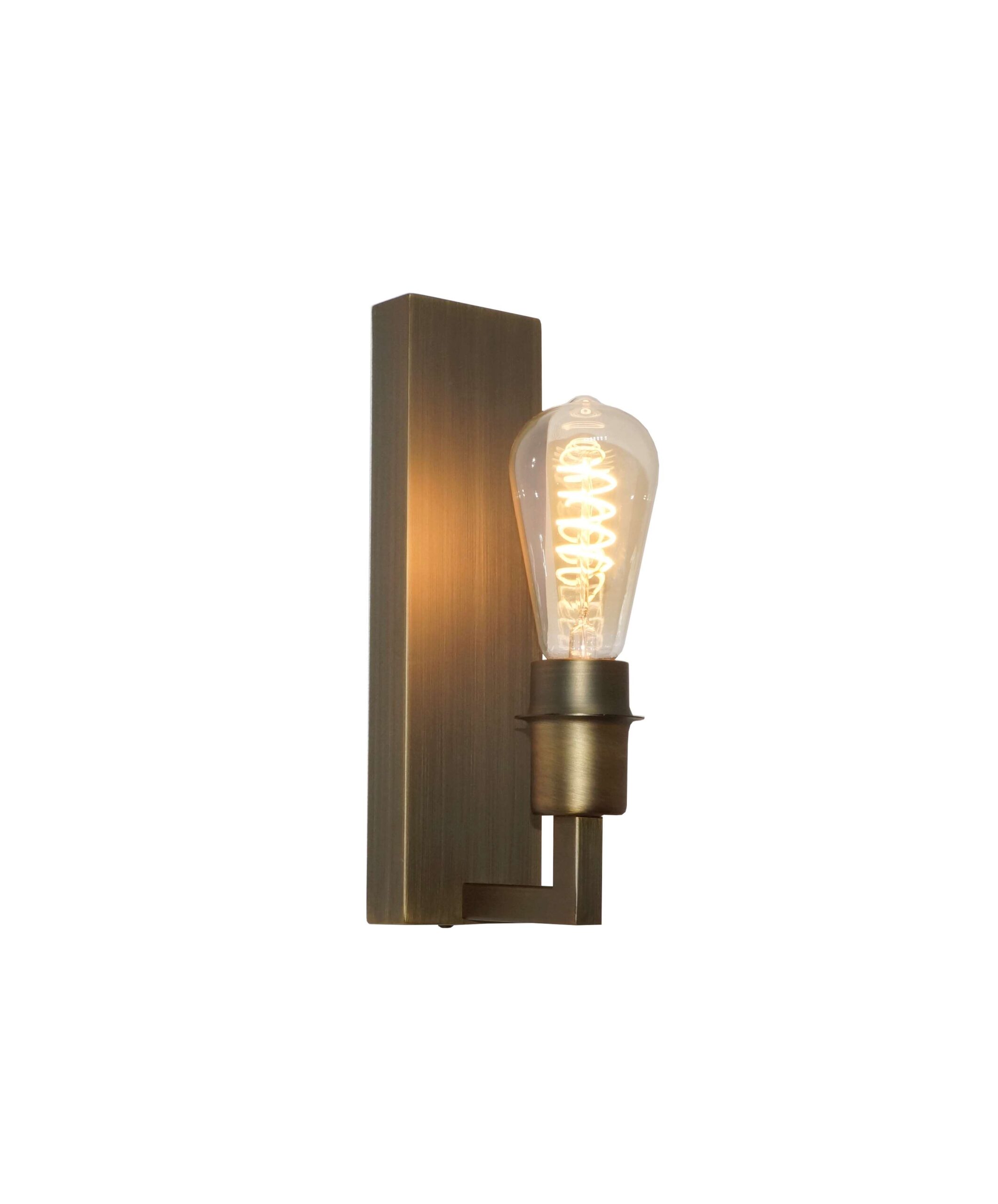 Wandlamp 1L brons E27 "Movano" excl. kap - Afbeelding 2