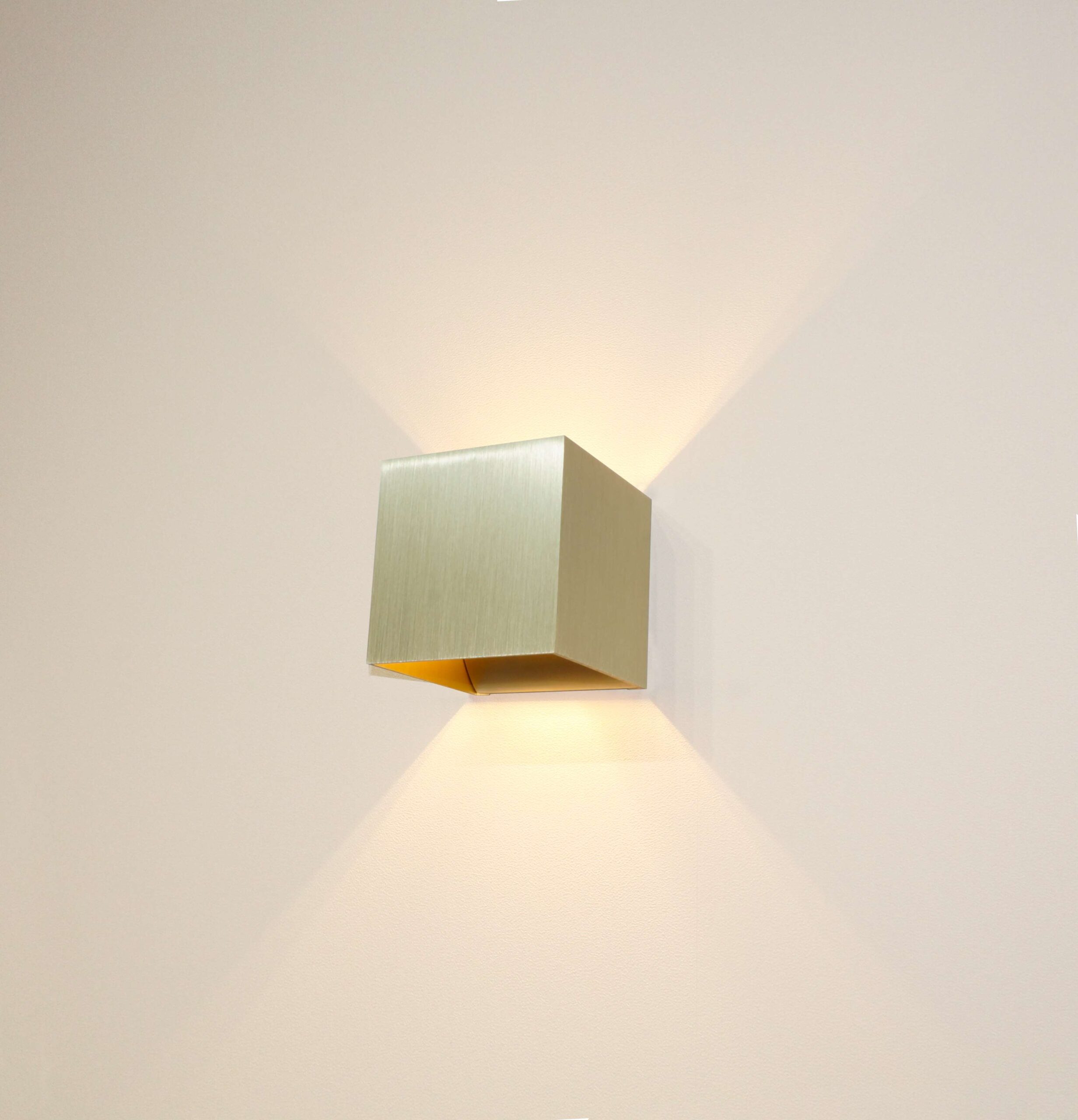 Wandlamp 1l mat goud "Gymm" 10x10x10cm excl G9 40W max. - Afbeelding 2